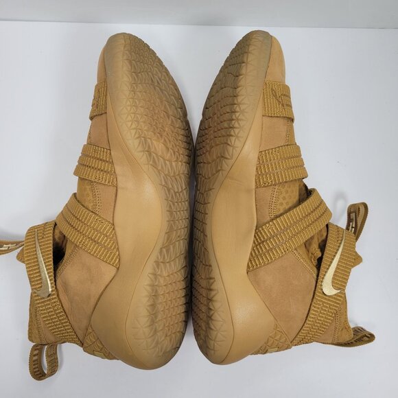 Nike Zoom LeBron Soldier 11 Men's Wheat Brown Sneakers 897646-700 US Size 12 - Picture 6 of 9